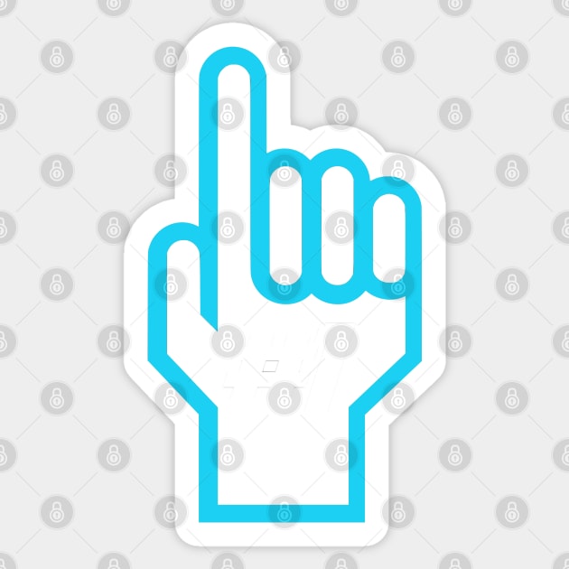 Number One Pointing Finger Icon Sticker by MOULE